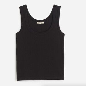 Madewell (Re)generative Cotton Ribbed Scoopneck Tank XS